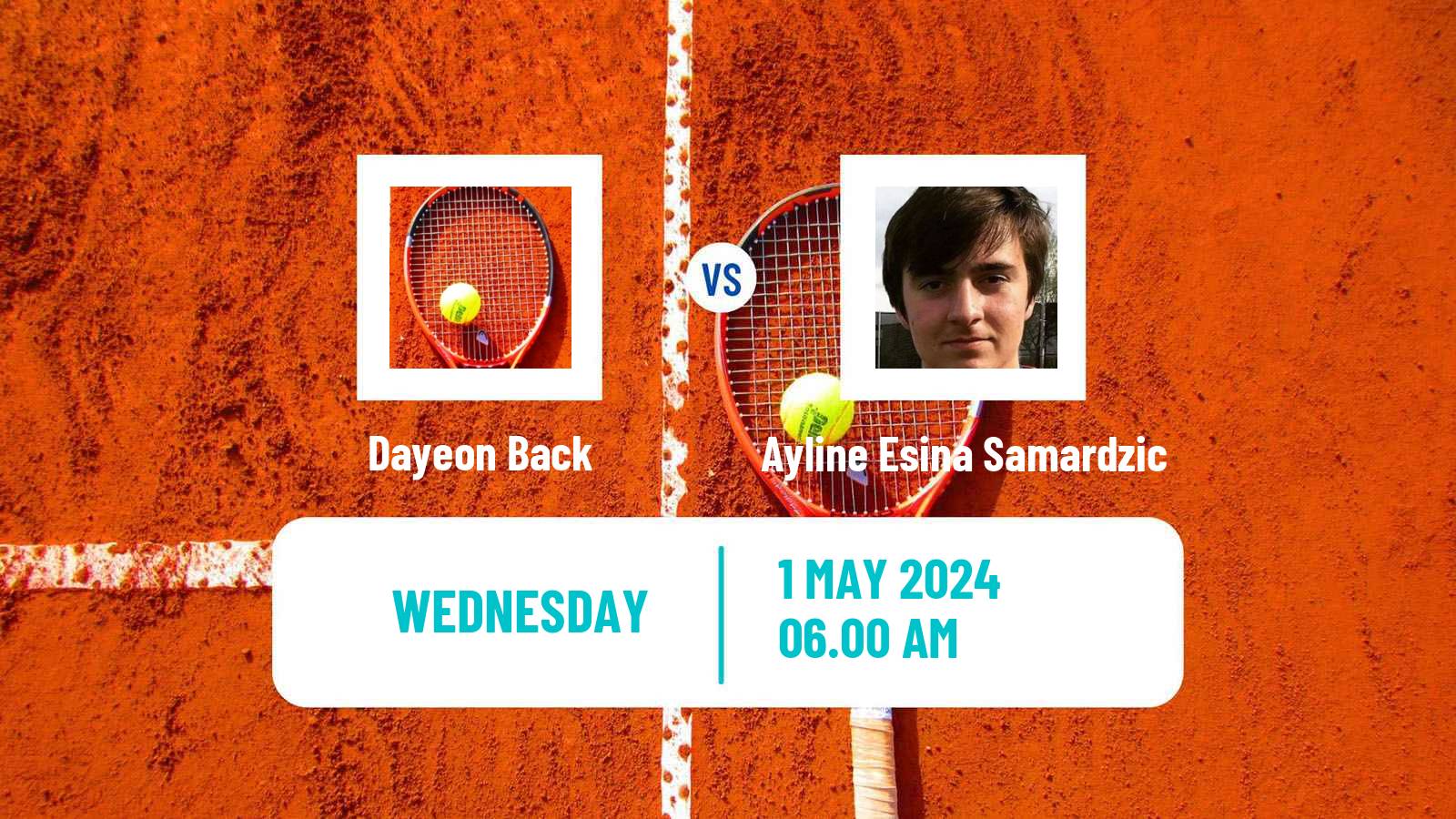 Tennis ITF W15 Monastir 16 Women Dayeon Back - Ayline Esina Samardzic