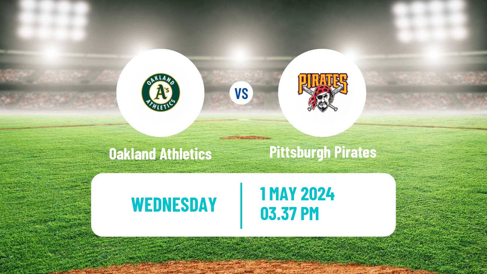 Baseball MLB Athletics - Pittsburgh Pirates
