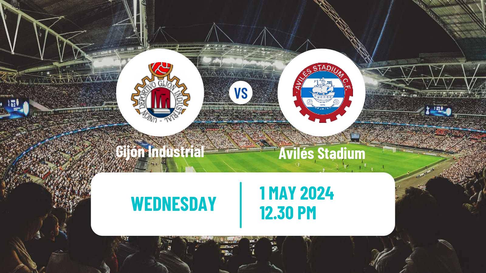 Soccer Spanish Tercera RFEF - Group 2 Gijón Industrial - Avilés Stadium