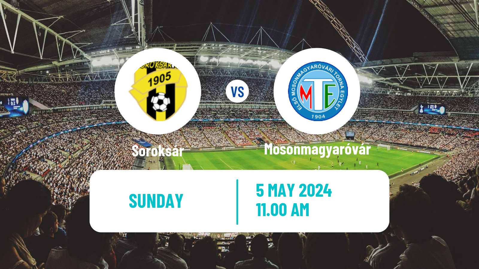 Soccer Hungarian NB II Soroksár - Mosonmagyaróvár