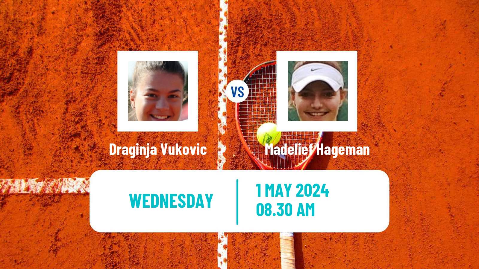 Tennis ITF W15 Kursumlijska Banja 3 Women Draginja Vukovic - Madelief Hageman