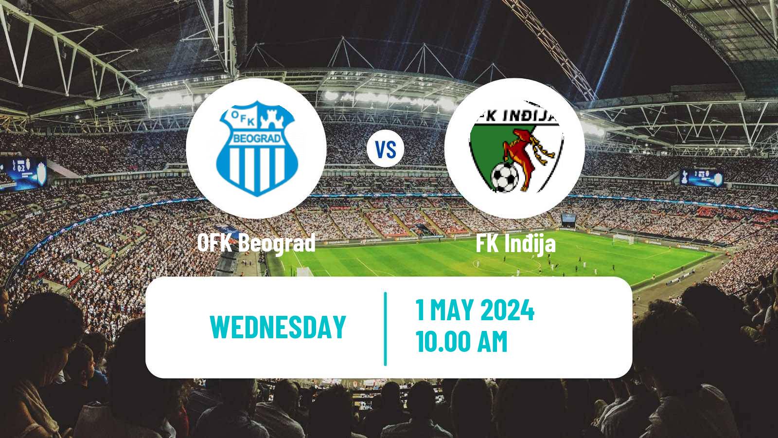 Soccer Serbian Prva Liga OFK Beograd - Inđija