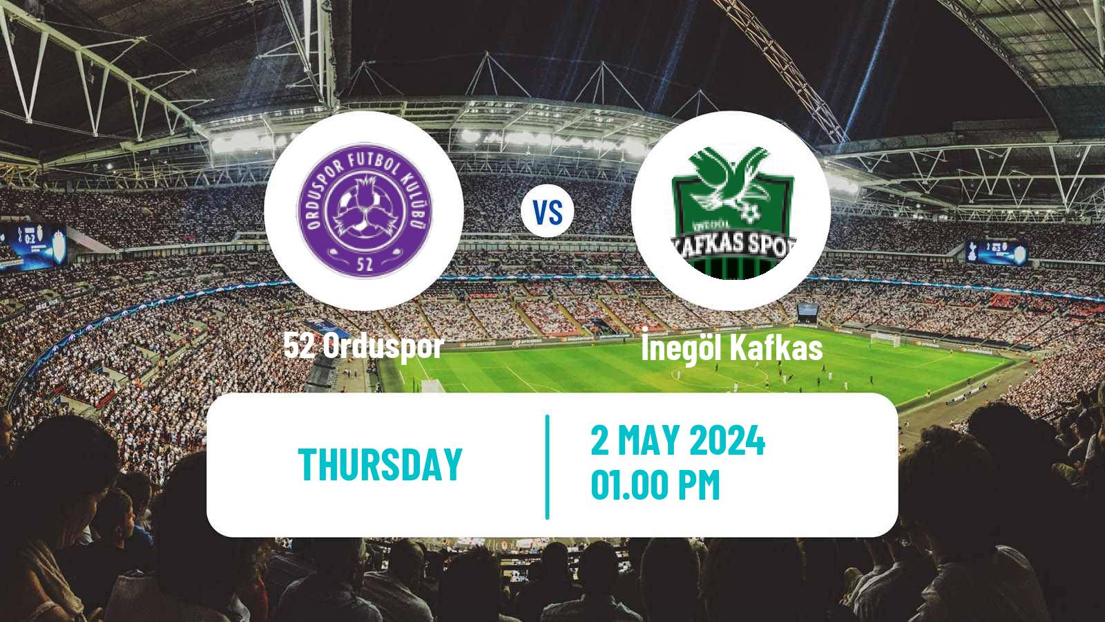 Soccer Turkish 3 Lig Group 1 52 Orduspor - İnegöl Kafkas