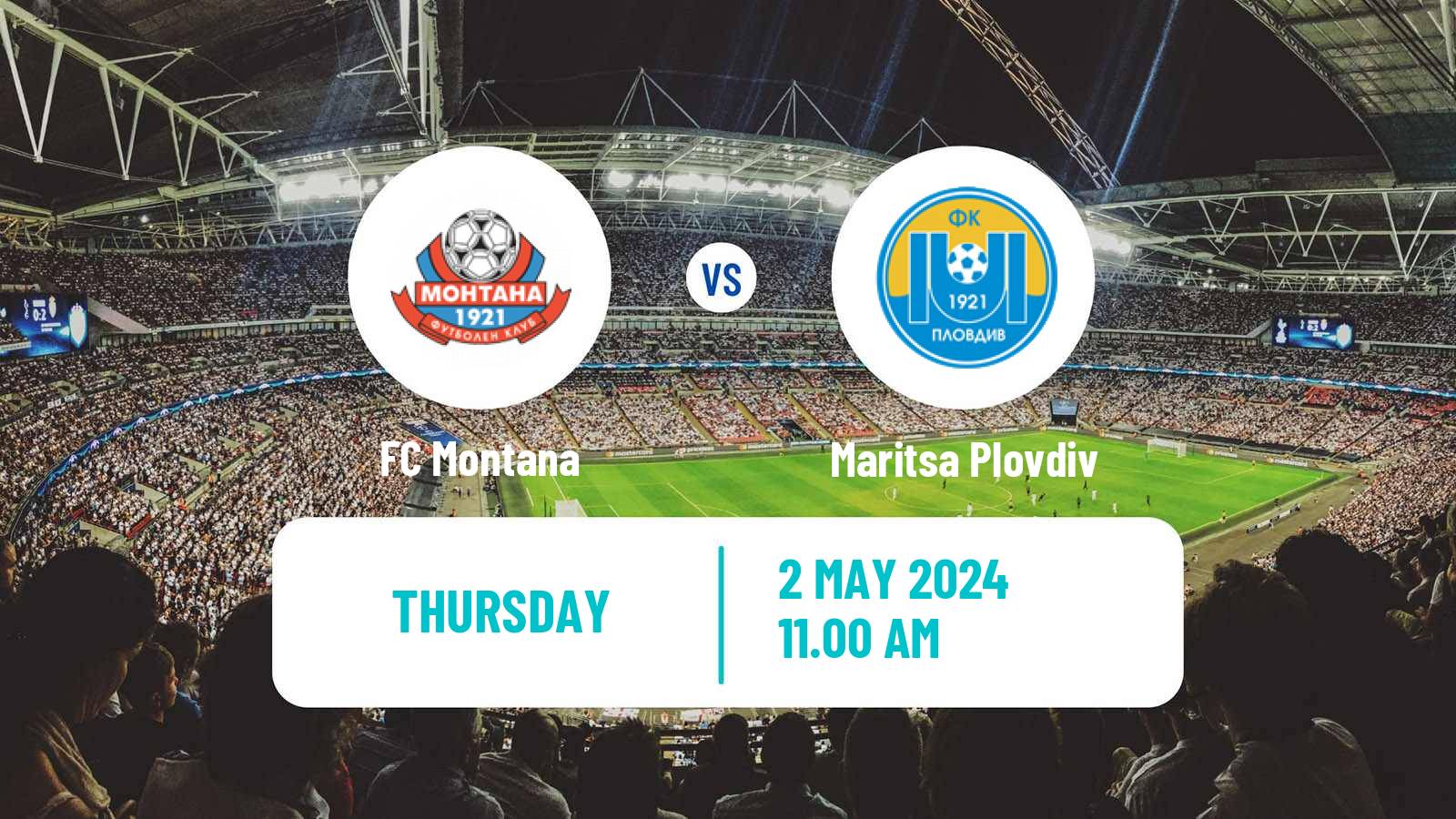 Soccer Bulgarian Vtora Liga Montana - Maritsa Plovdiv