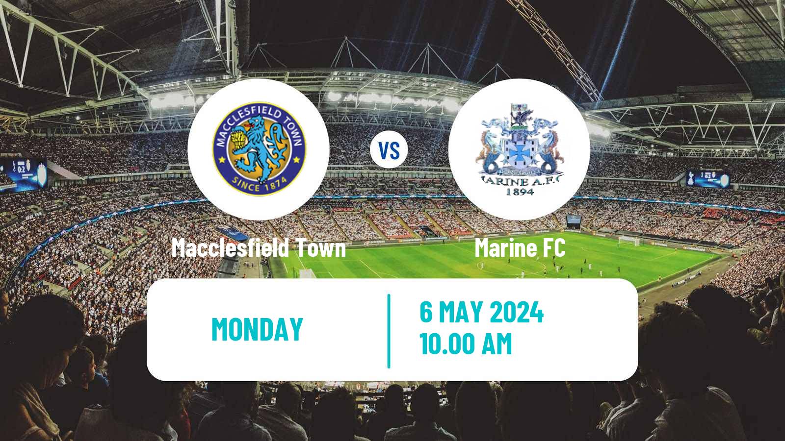 Soccer English NPL Premier Division Macclesfield Town - Marine