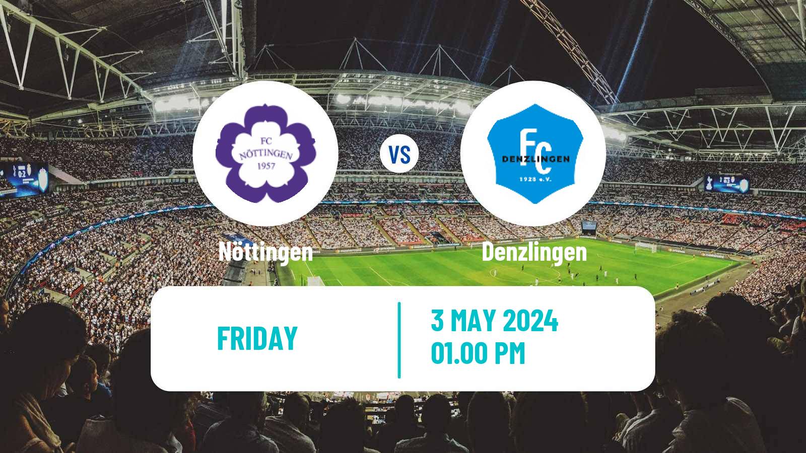 Soccer German Oberliga Baden-Württemberg Nöttingen - Denzlingen
