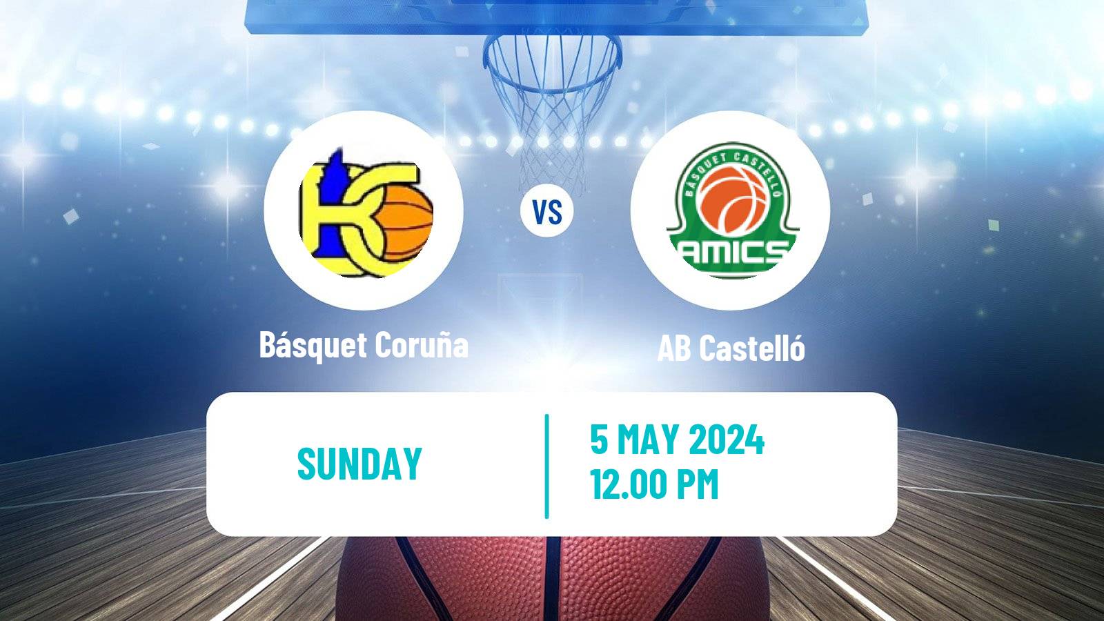 Basketball Spanish LEB Oro Básquet Coruña - Castelló