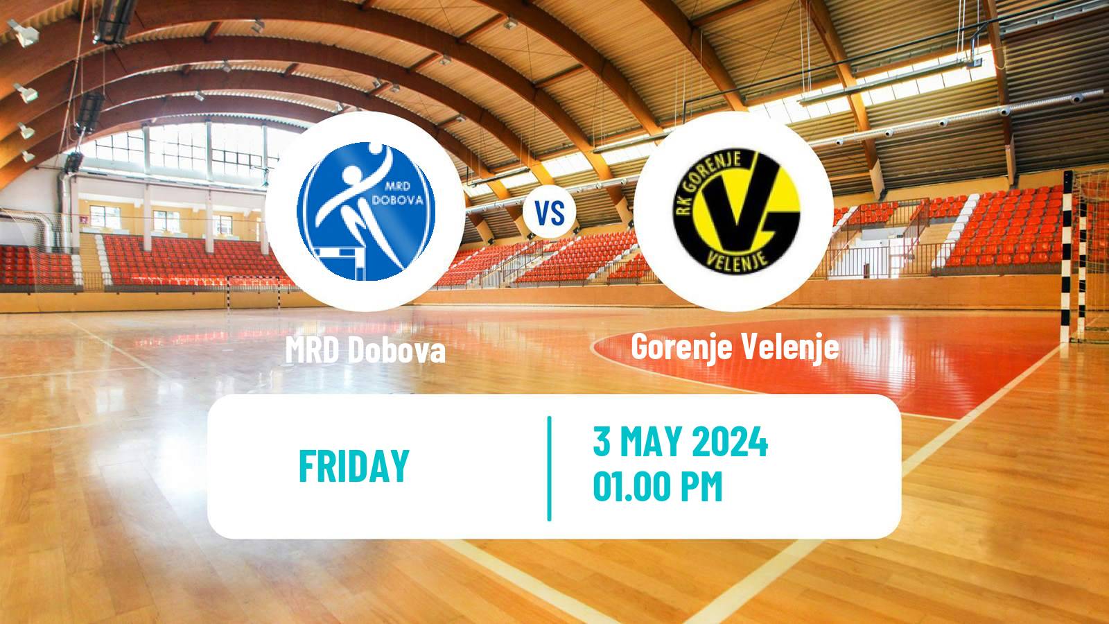 Handball Slovenian 1 NLB Liga Handball Dobova - Gorenje Velenje