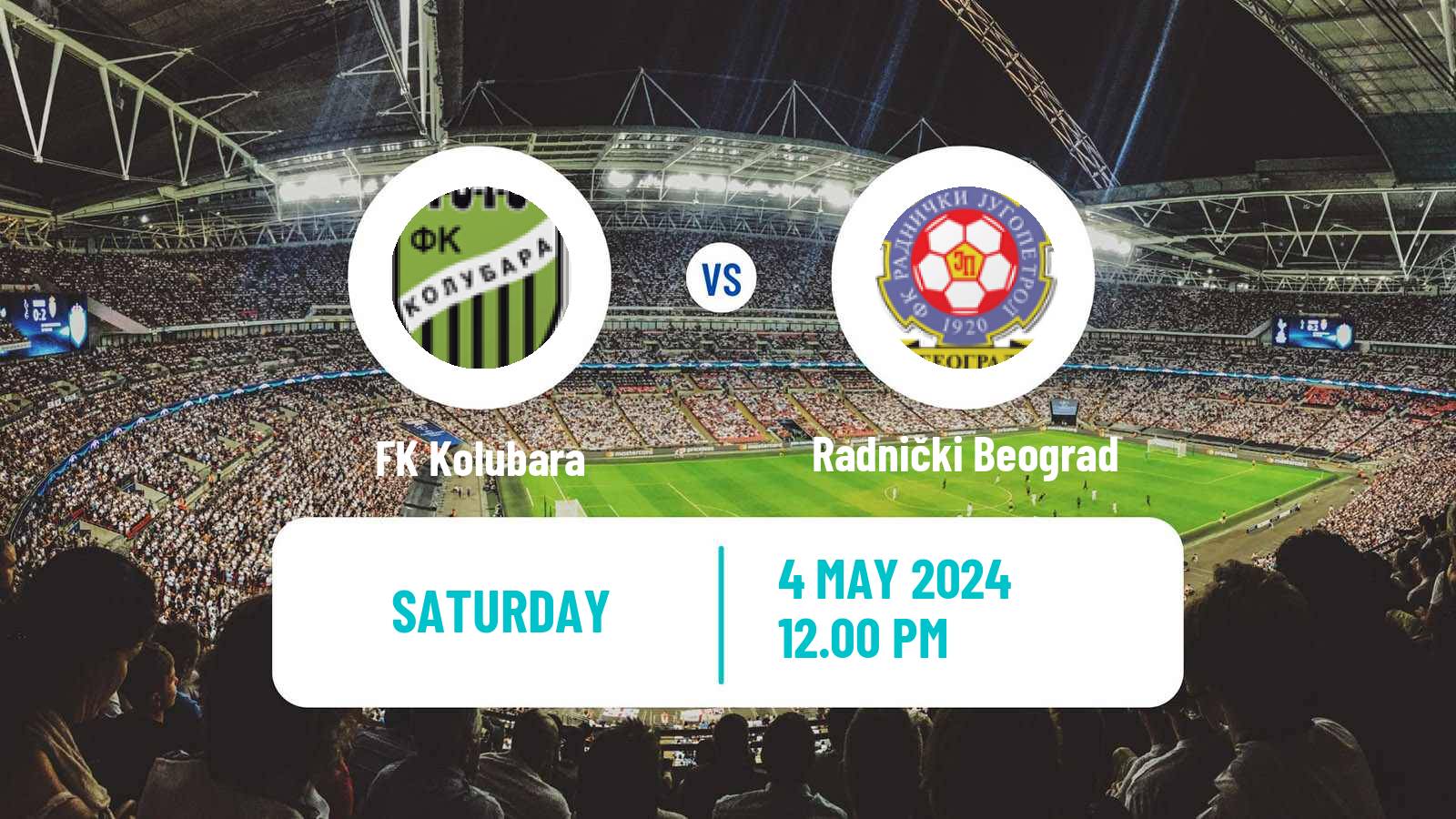 Soccer Serbian Prva Liga Kolubara - Radnički Beograd