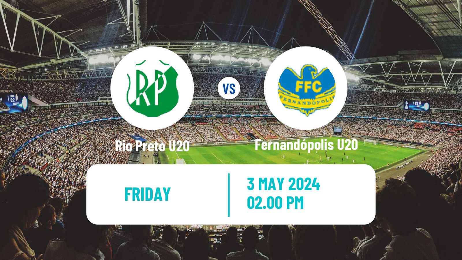 Soccer Brazilian Paulista U20 Rio Preto U20 - Fernandópolis U20