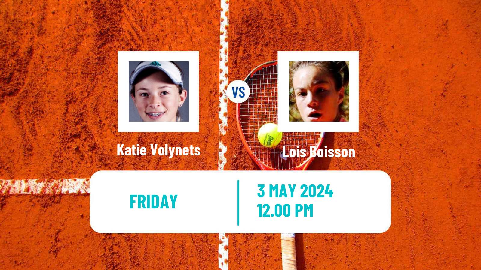 Tennis Saint Malo Challenger Women Katie Volynets - Lois Boisson