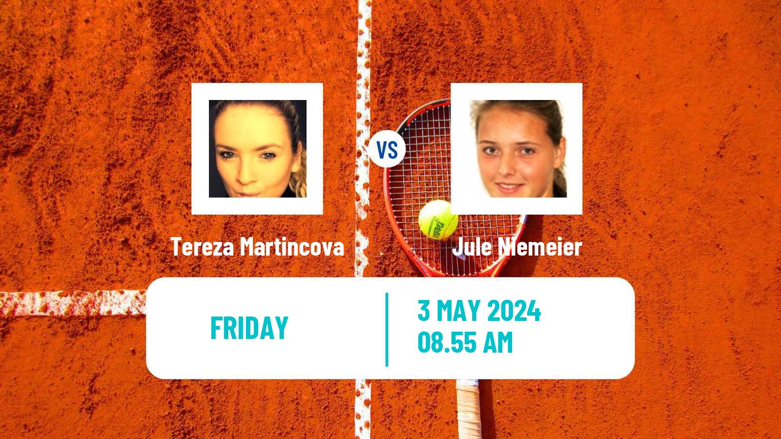 Tennis ITF W100 Wiesbaden Women Tereza Martincova - Jule Niemeier