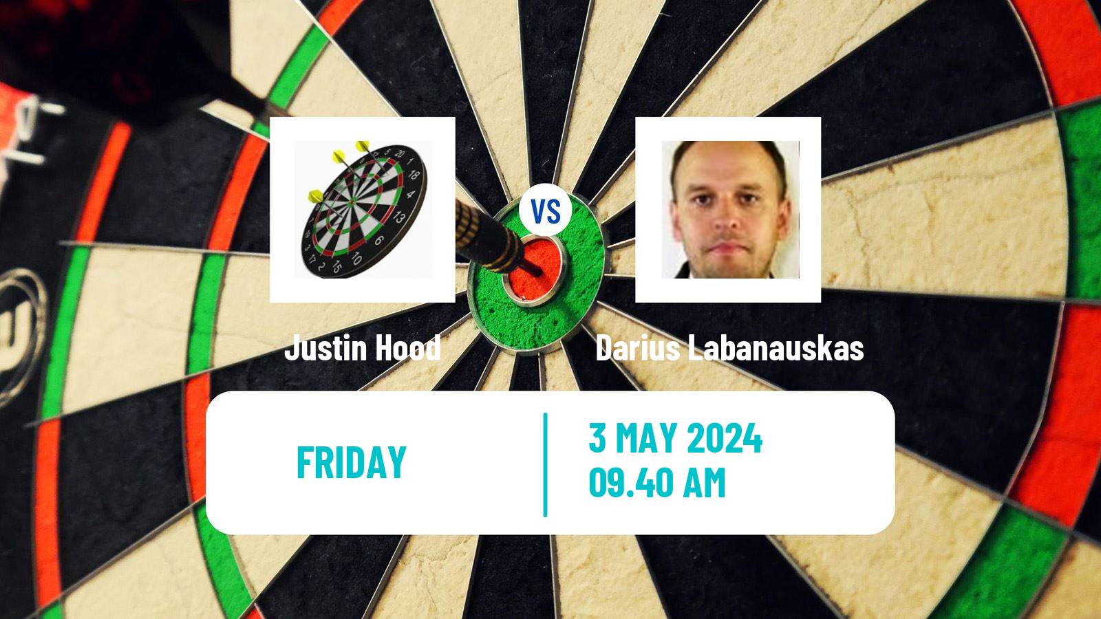 Darts Modus Super Series Justin Hood - Darius Labanauskas