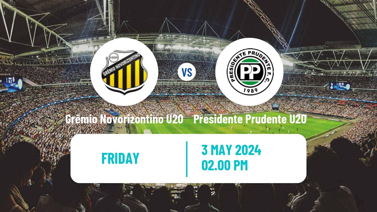 Soccer Brazilian Paulista U20 Grêmio Novorizontino U20 - Presidente Prudente U20