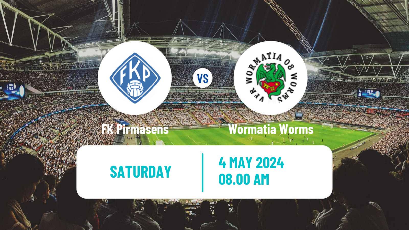 Soccer German Oberliga Rheinland-Pfalz/Saar Pirmasens - Wormatia Worms