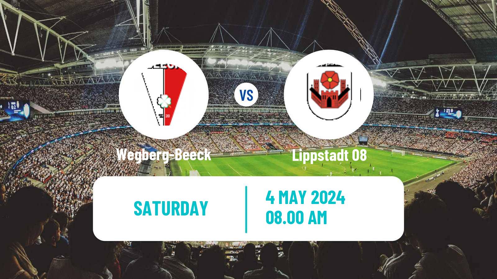 Soccer German Regionalliga West Wegberg-Beeck - Lippstadt 08