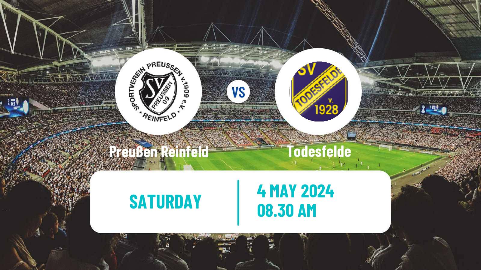 Soccer German Oberliga Schleswig-Holstein Preußen Reinfeld - Todesfelde