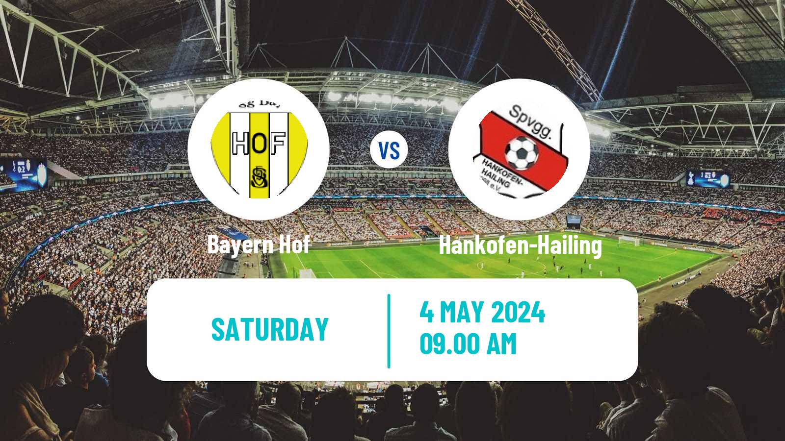Soccer German Oberliga Bayern Nord Bayern Hof - Hankofen-Hailing