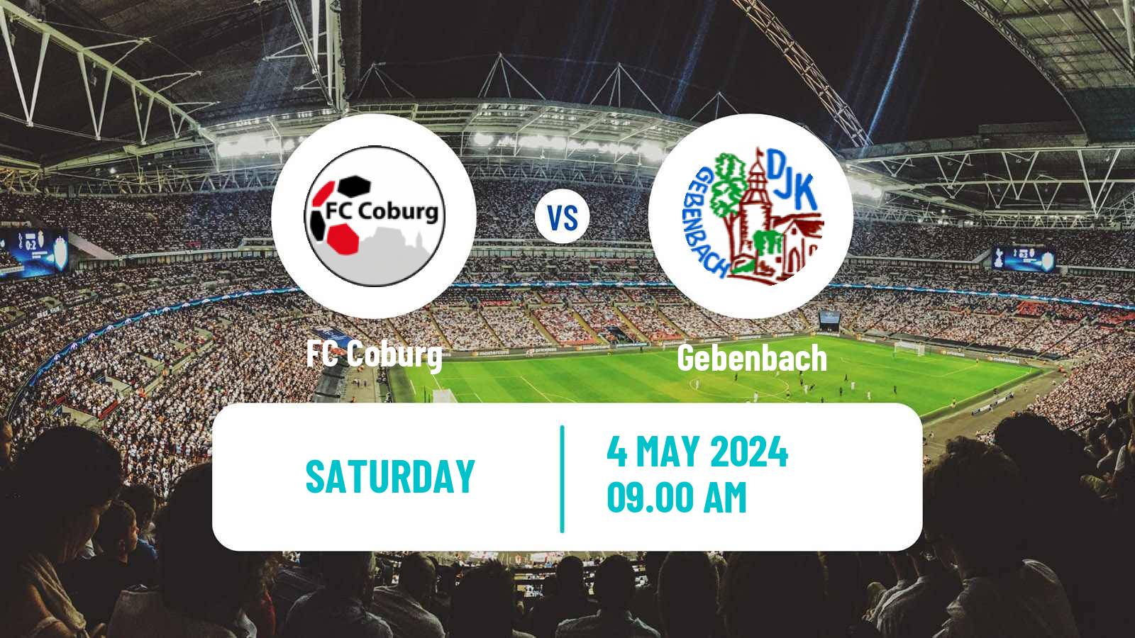 Soccer German Oberliga Bayern Nord Coburg - Gebenbach