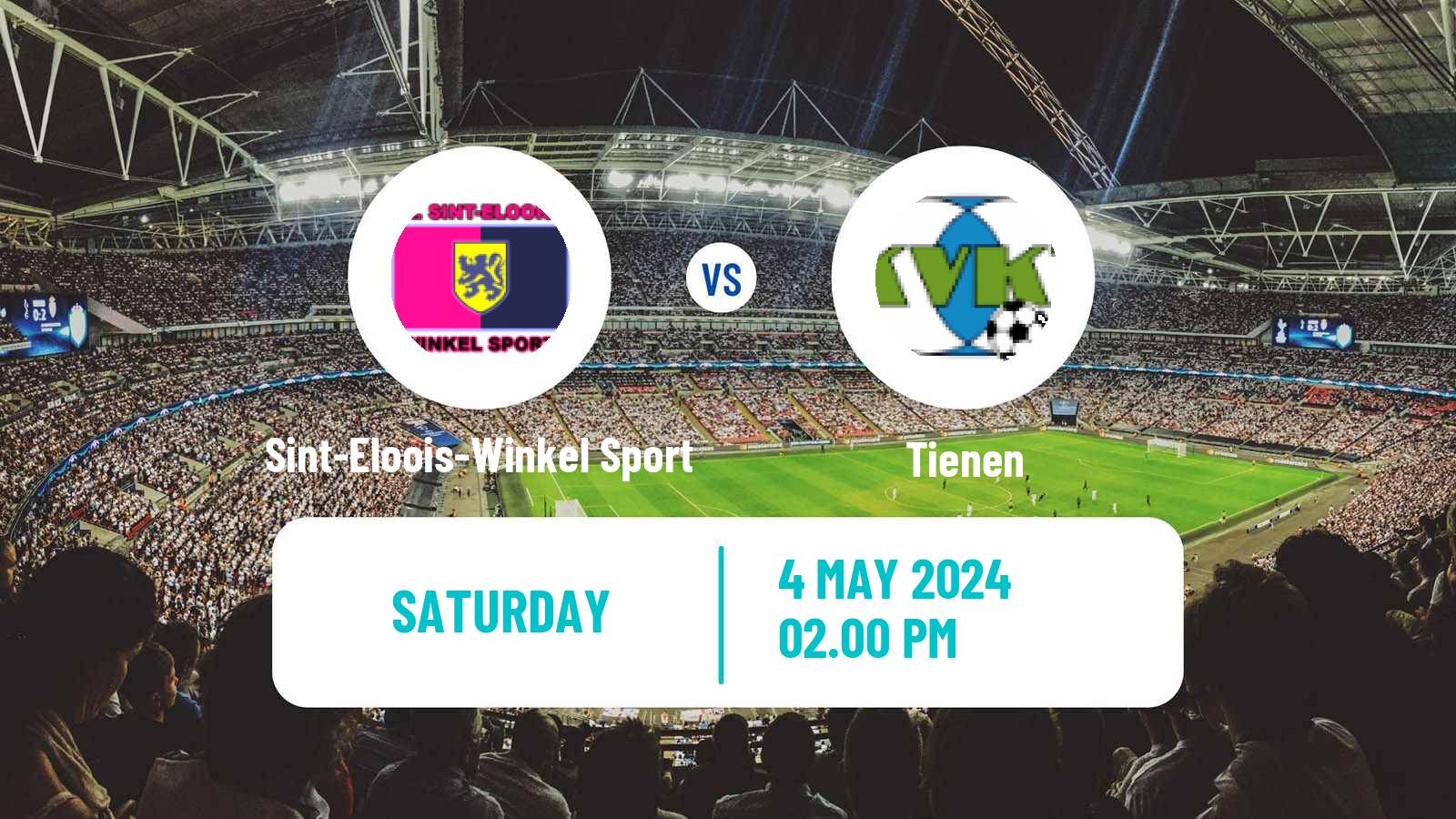 Soccer Belgian National Division 1 Sint-Eloois-Winkel Sport - Tienen