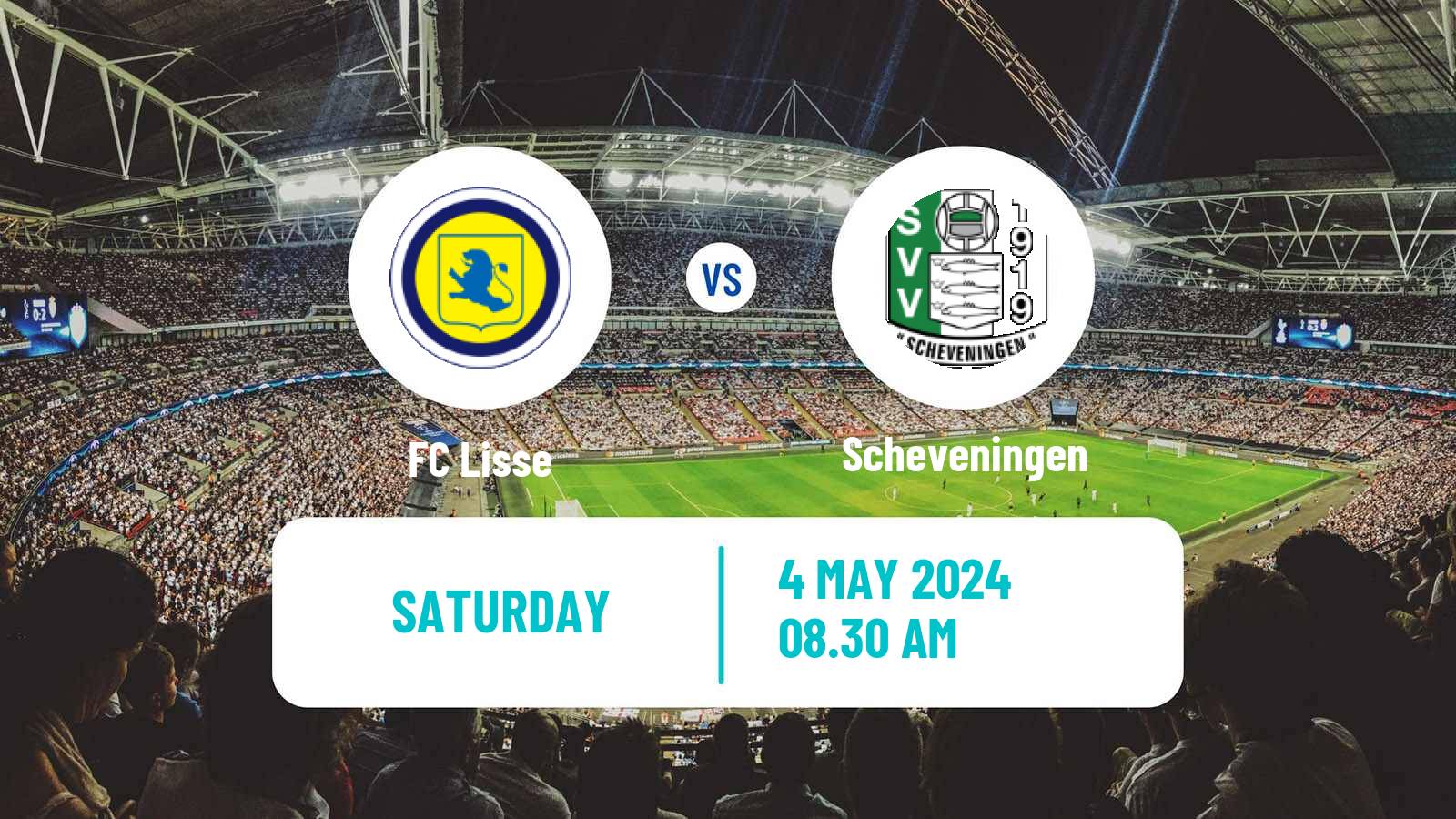 Soccer Dutch Tweede Divisie Lisse - Scheveningen