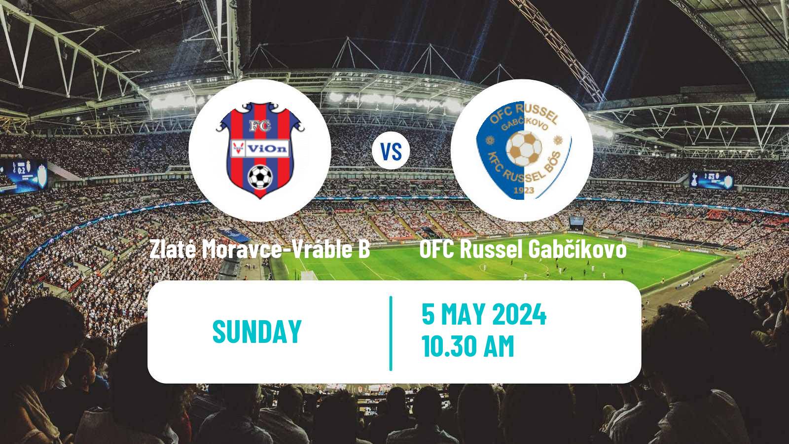Soccer Slovak 4 Liga West Zlaté Moravce-Vráble B - OFC Russel Gabčíkovo