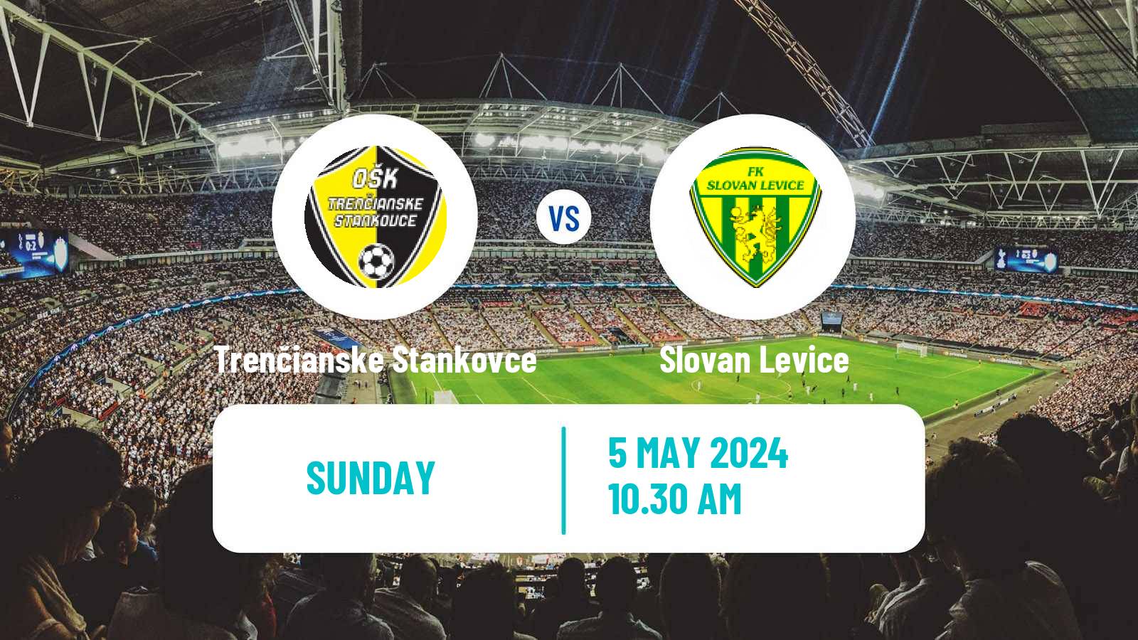 Soccer Slovak 4 Liga West Trenčianske Stankovce - Slovan Levice
