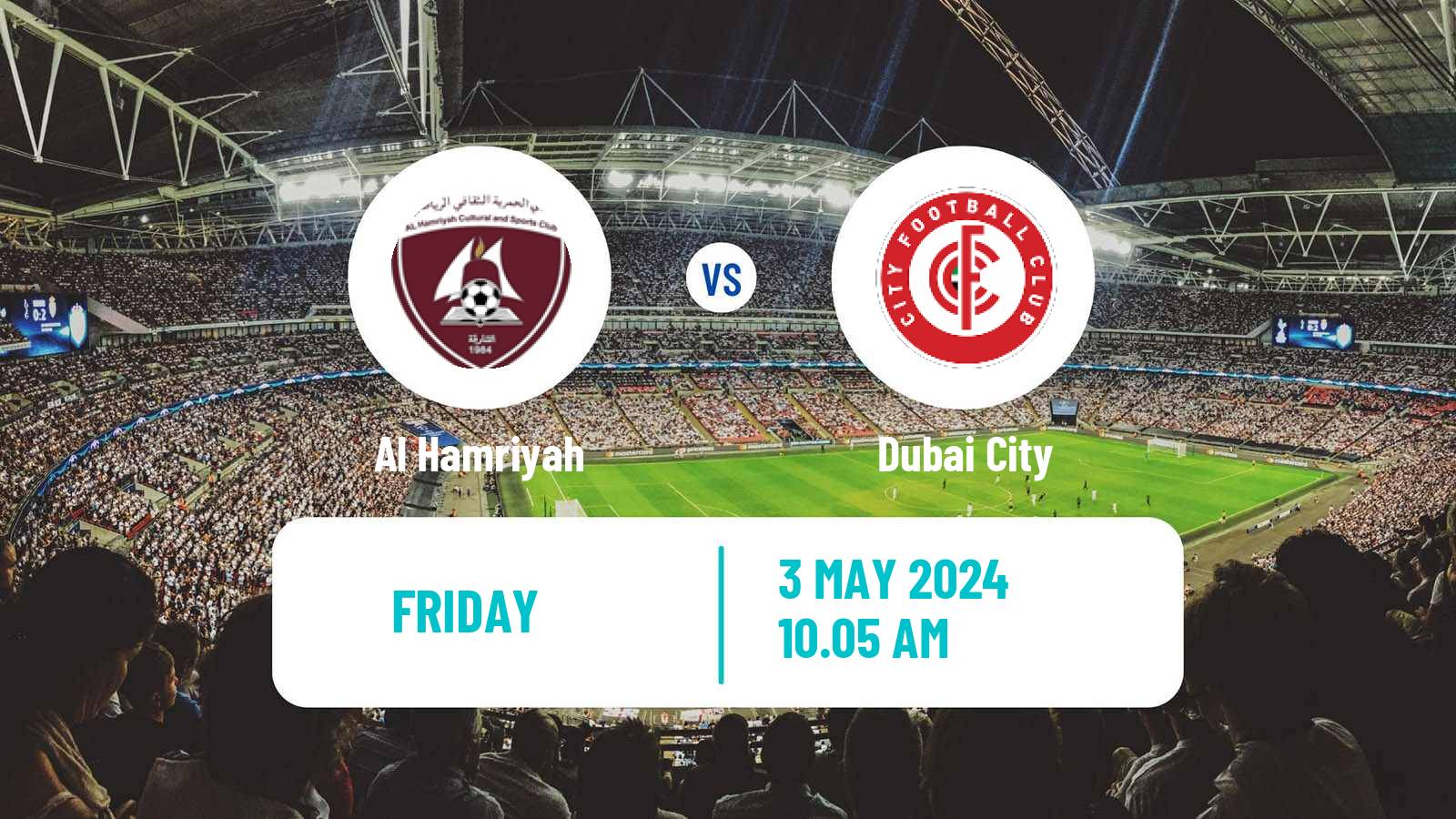 Soccer UAE Division 1 Al Hamriyah - Dubai City