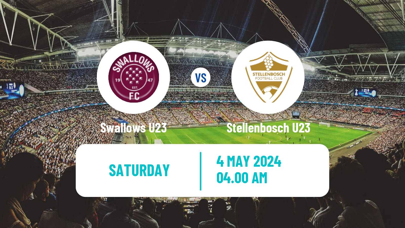 Football South African Diski Challenge Swallows U23 - Stellenbosch U23