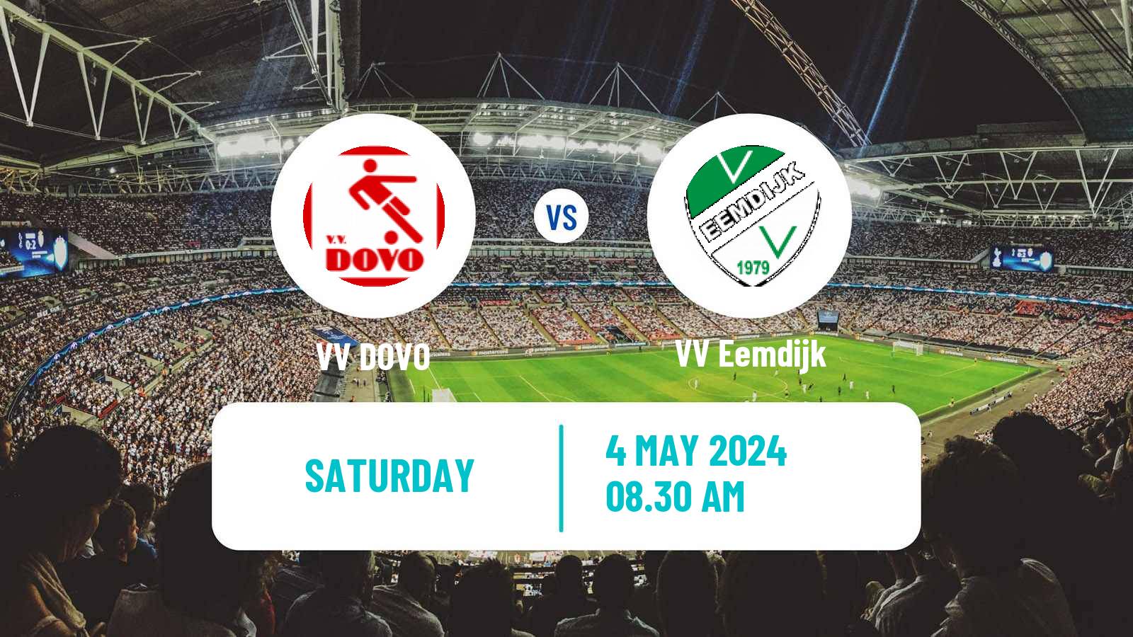 Soccer Dutch Derde Divisie VV DOVO - Eemdijk