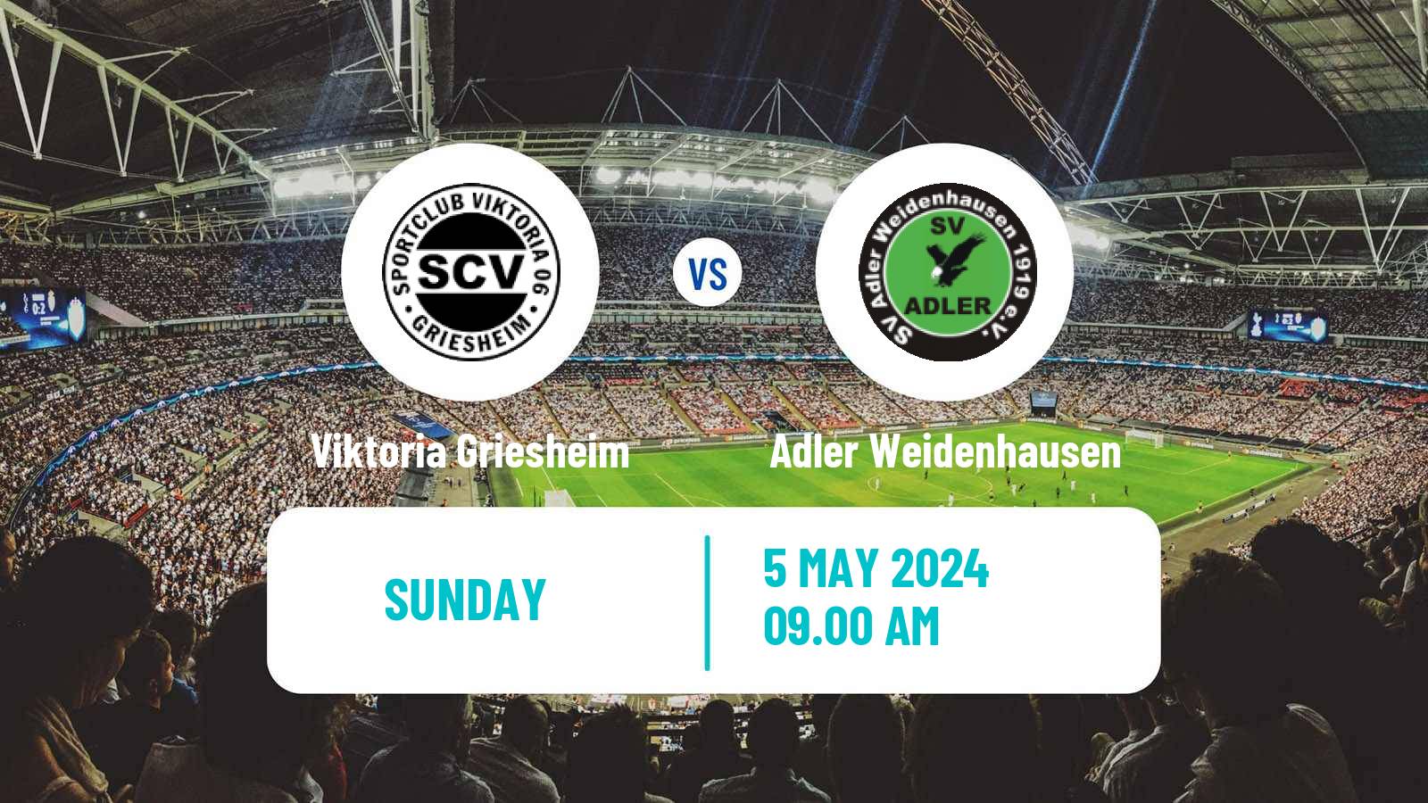 Football German Oberliga Hessen Viktoria Griesheim - Adler Weidenhausen