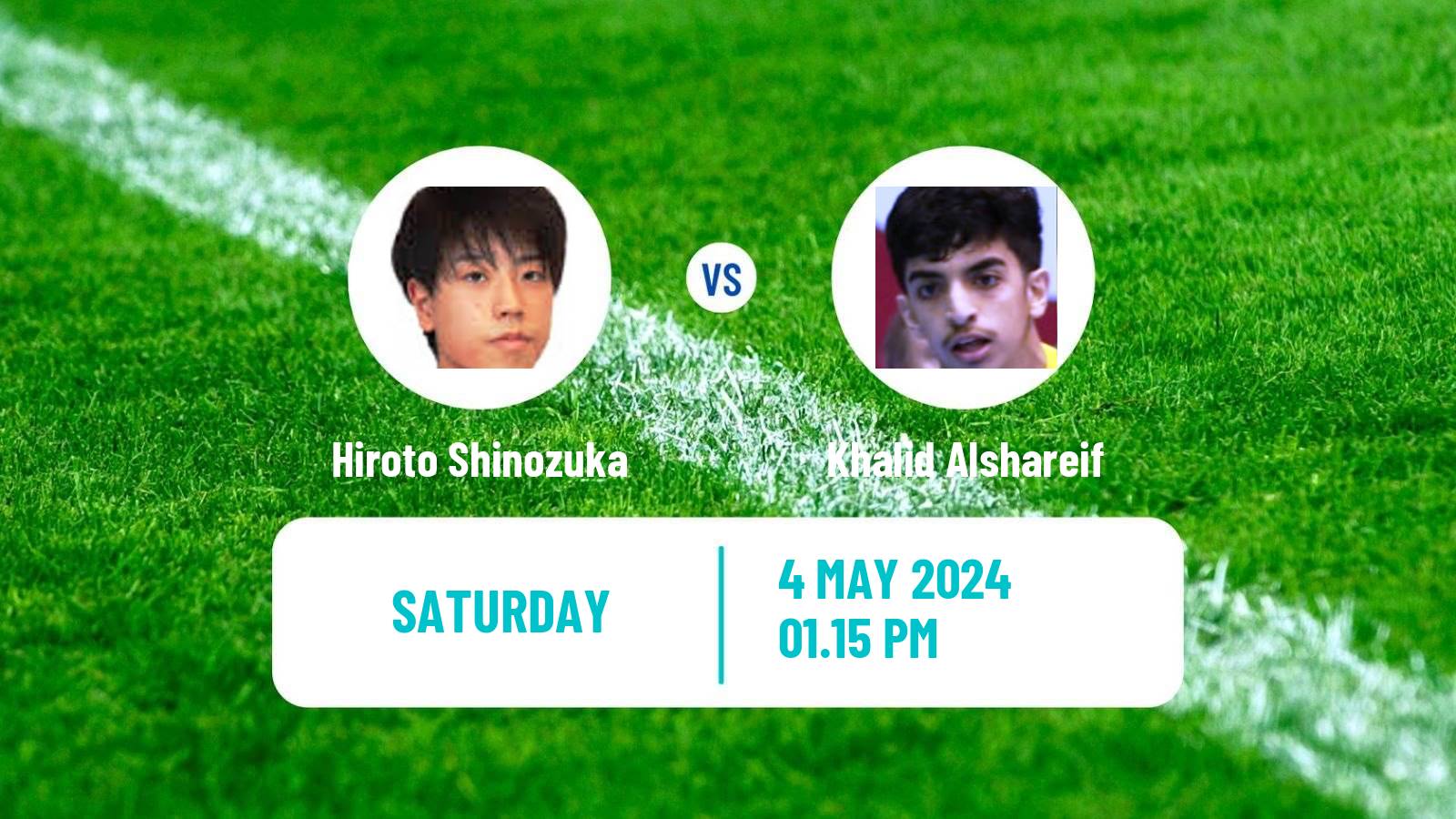 Table tennis Saudi Smash Men Hiroto Shinozuka - Khalid Alshareif