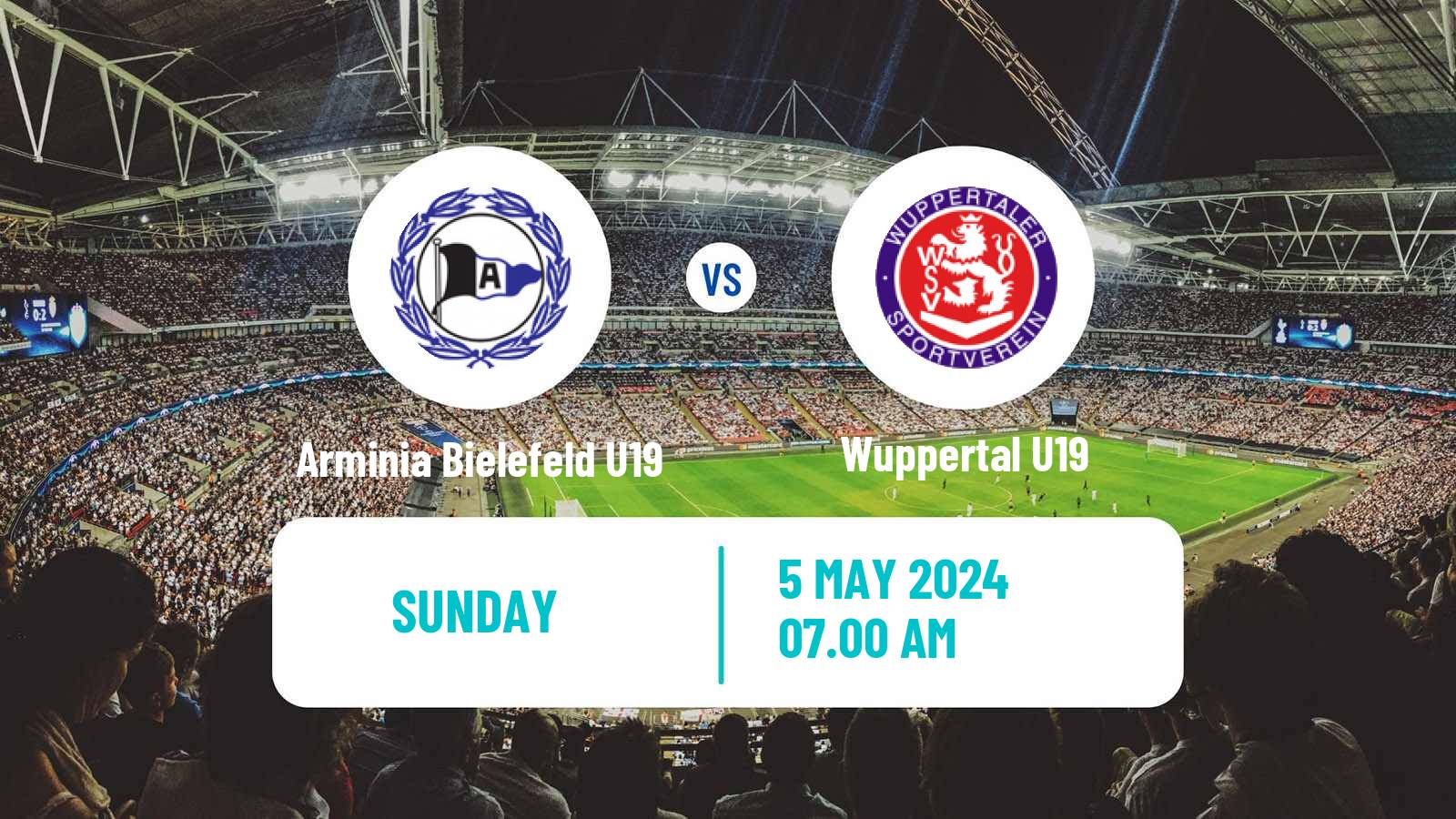 Soccer German Junioren Bundesliga West Arminia Bielefeld U19 - Wuppertal U19
