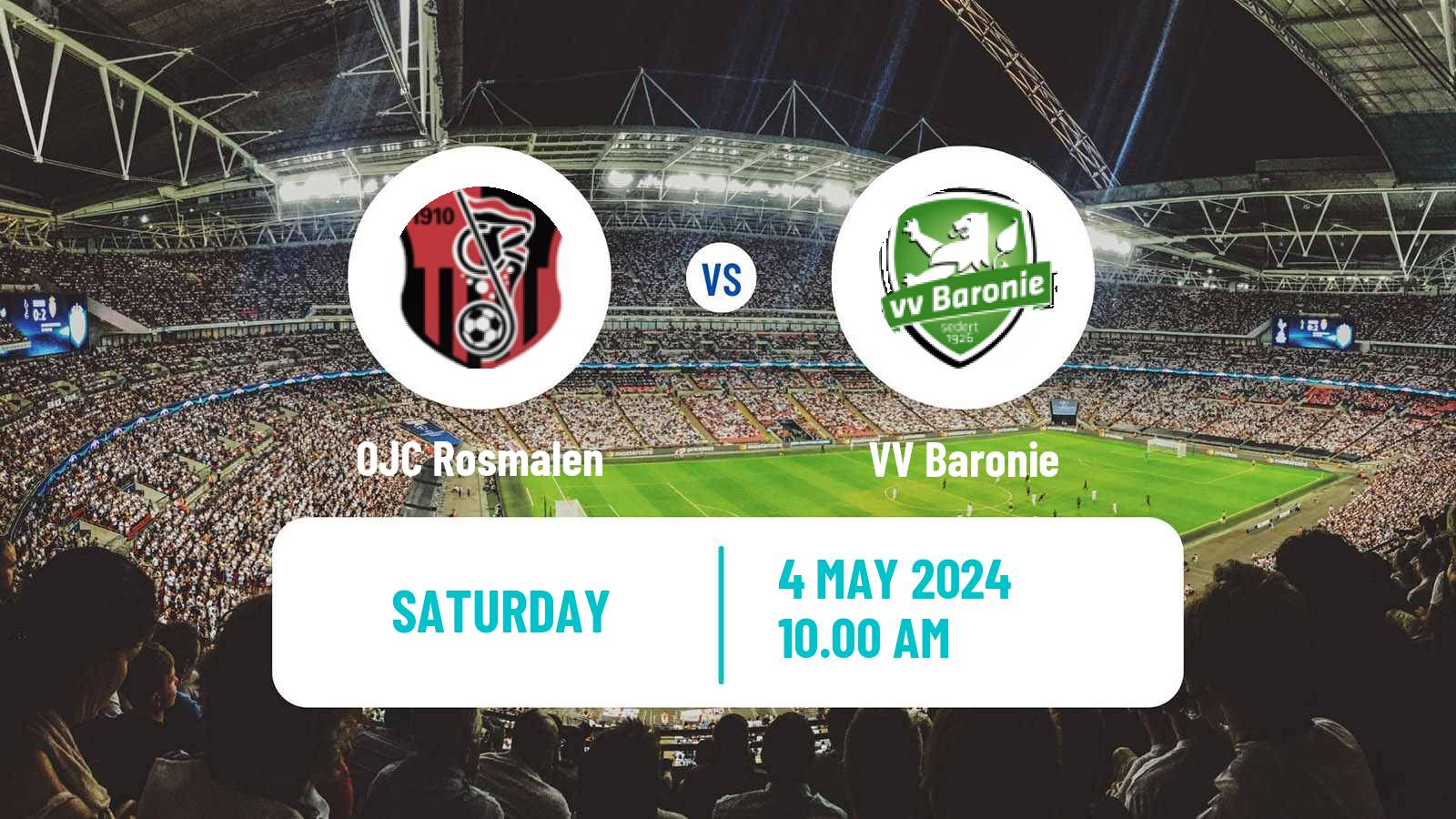 Soccer Dutch Derde Divisie OJC Rosmalen - Baronie