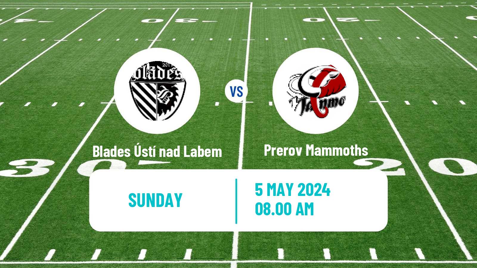 American football Czech CLAF Blades Ústí nad Labem - Prerov Mammoths