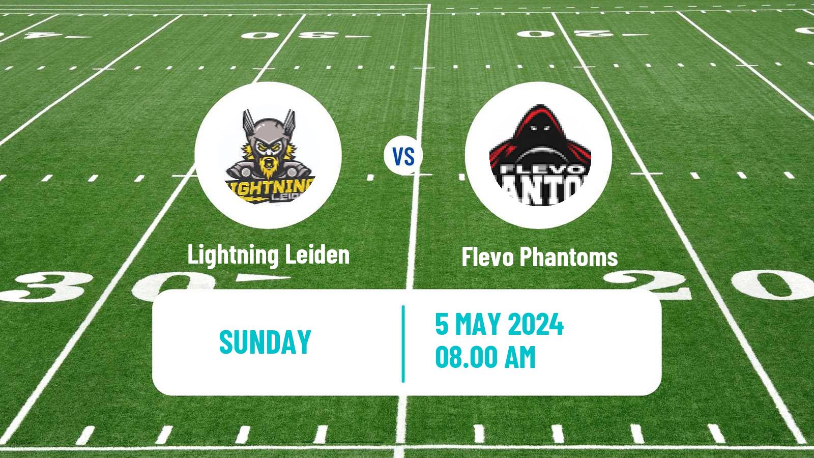 American football Dutch Eredivisie American Football Lightning Leiden - Flevo Phantoms