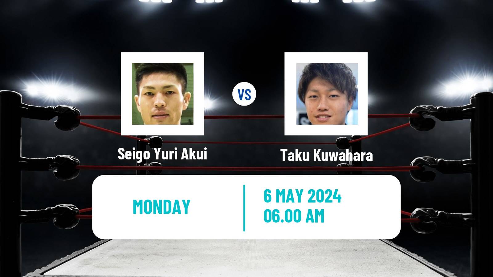 Boxing Flyweight WBA Title Men Seigo Yuri Akui - Taku Kuwahara