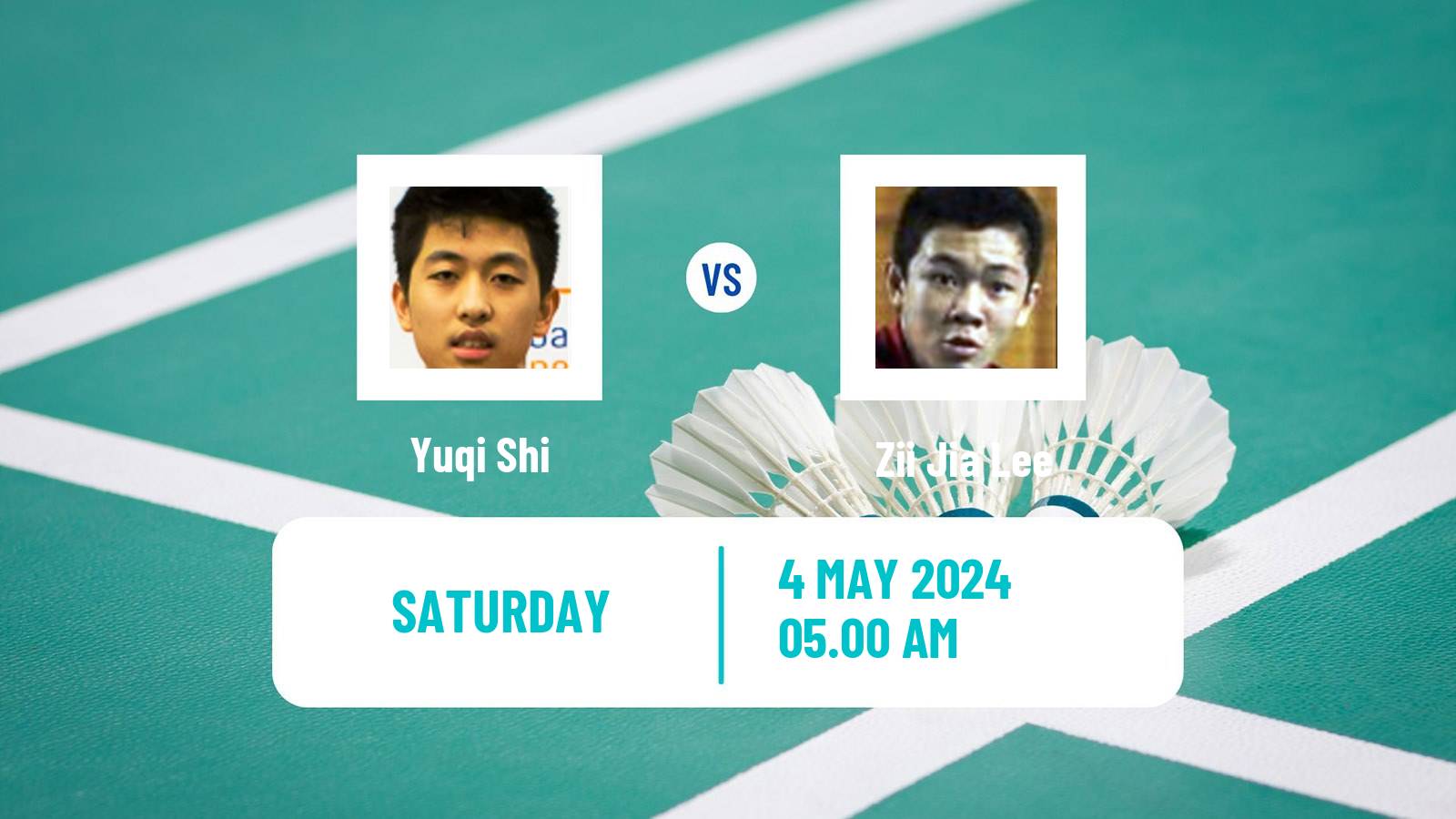 Badminton BWF Thomas Cup Men Yuqi Shi - Zii Jia Lee