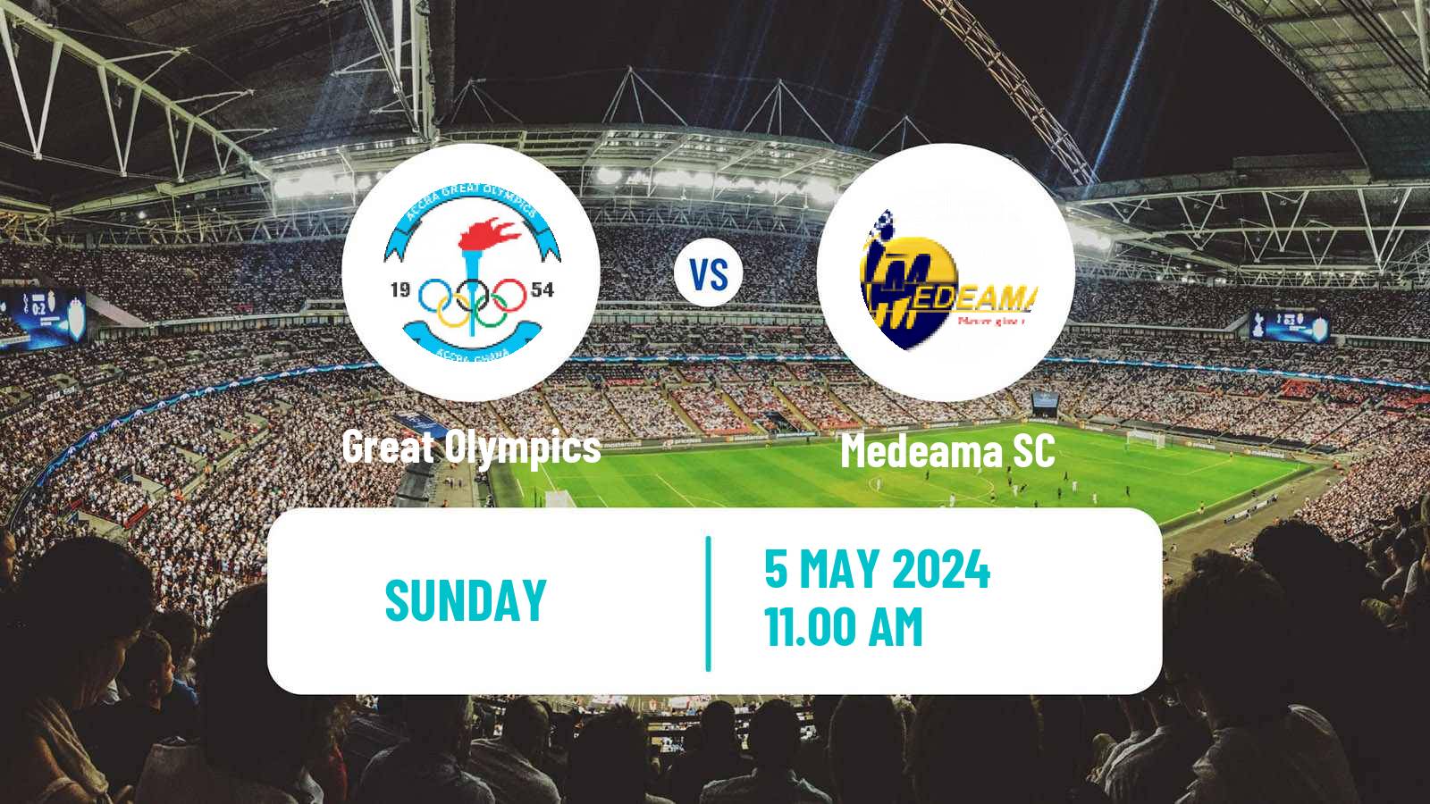 Soccer Ghanaian Premier League Great Olympics - Medeama