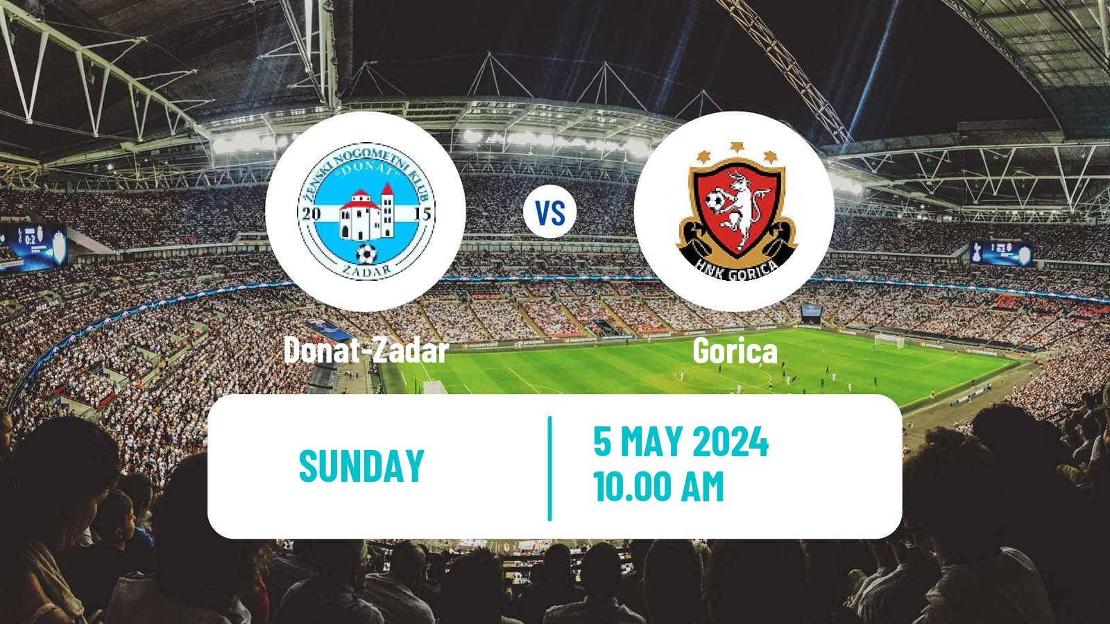 Soccer Croatian 1 HNL Women Donat-Zadar - Gorica