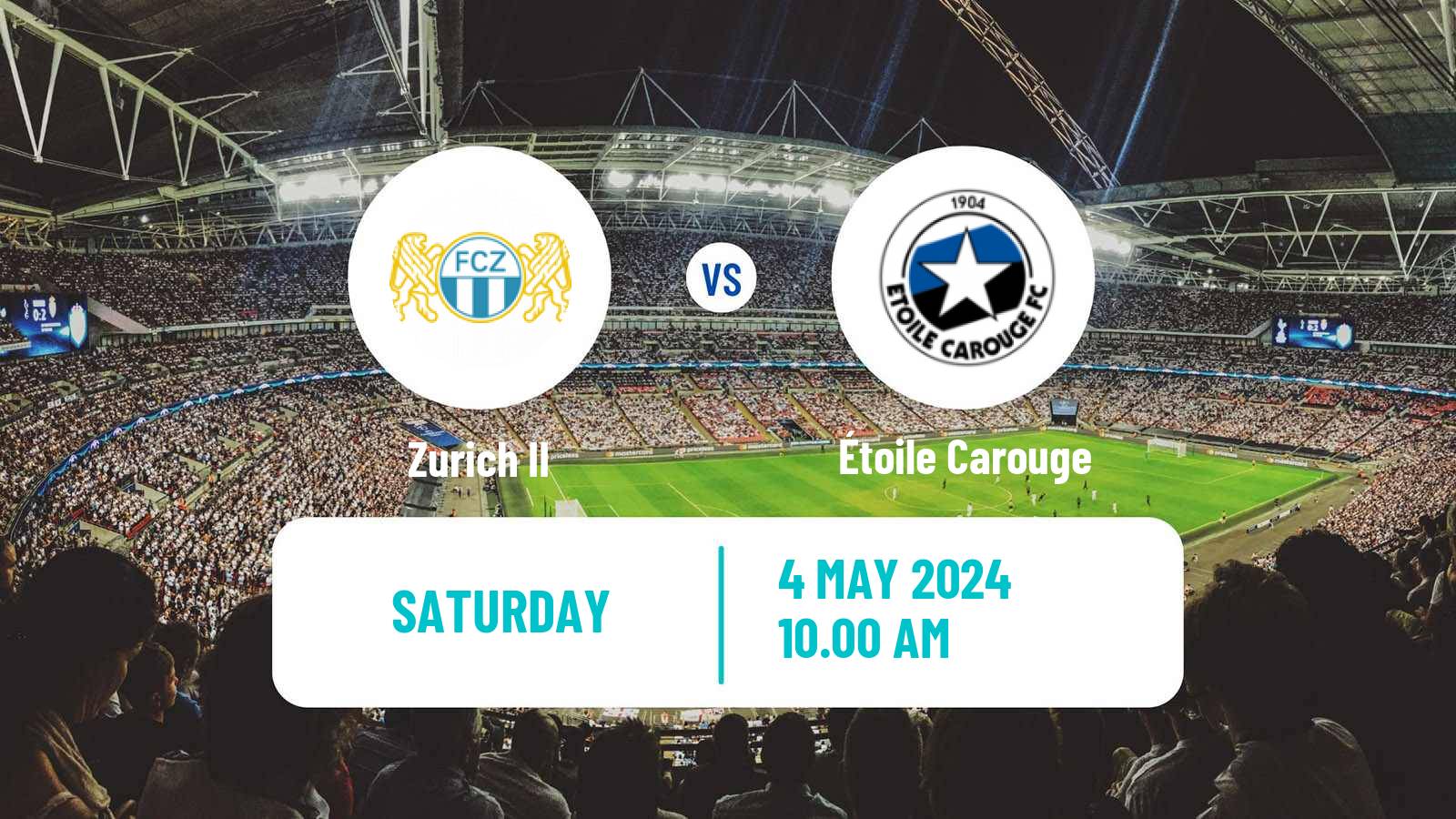 Soccer Swiss Promotion League Zurich II - Étoile Carouge