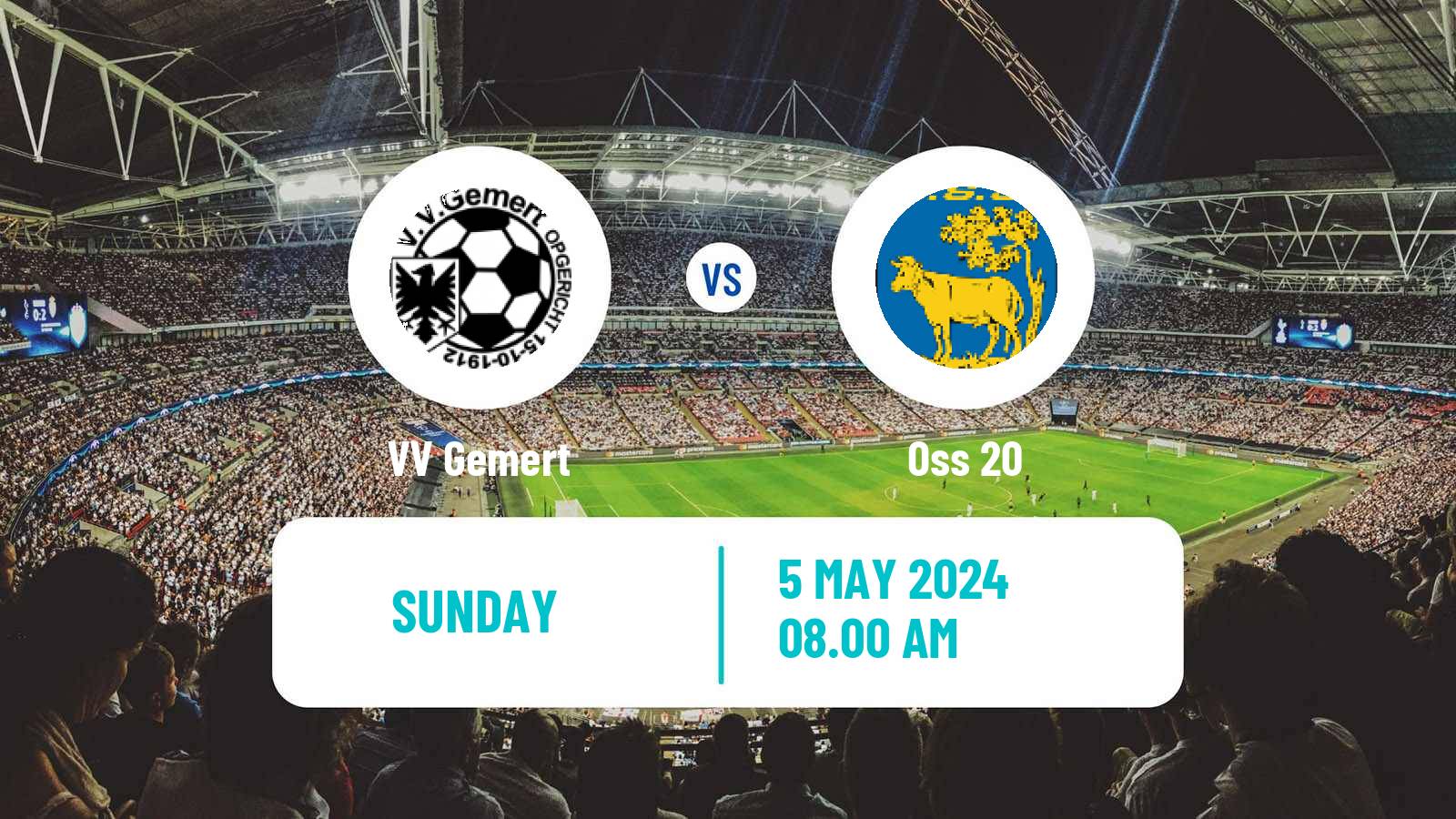 Soccer Dutch Derde Divisie Gemert - Oss 20