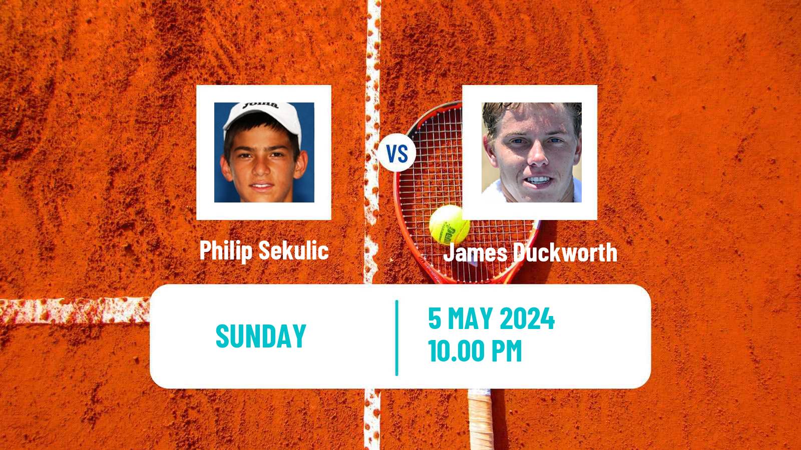 Tennis Wuxi Challenger Men Philip Sekulic - James Duckworth