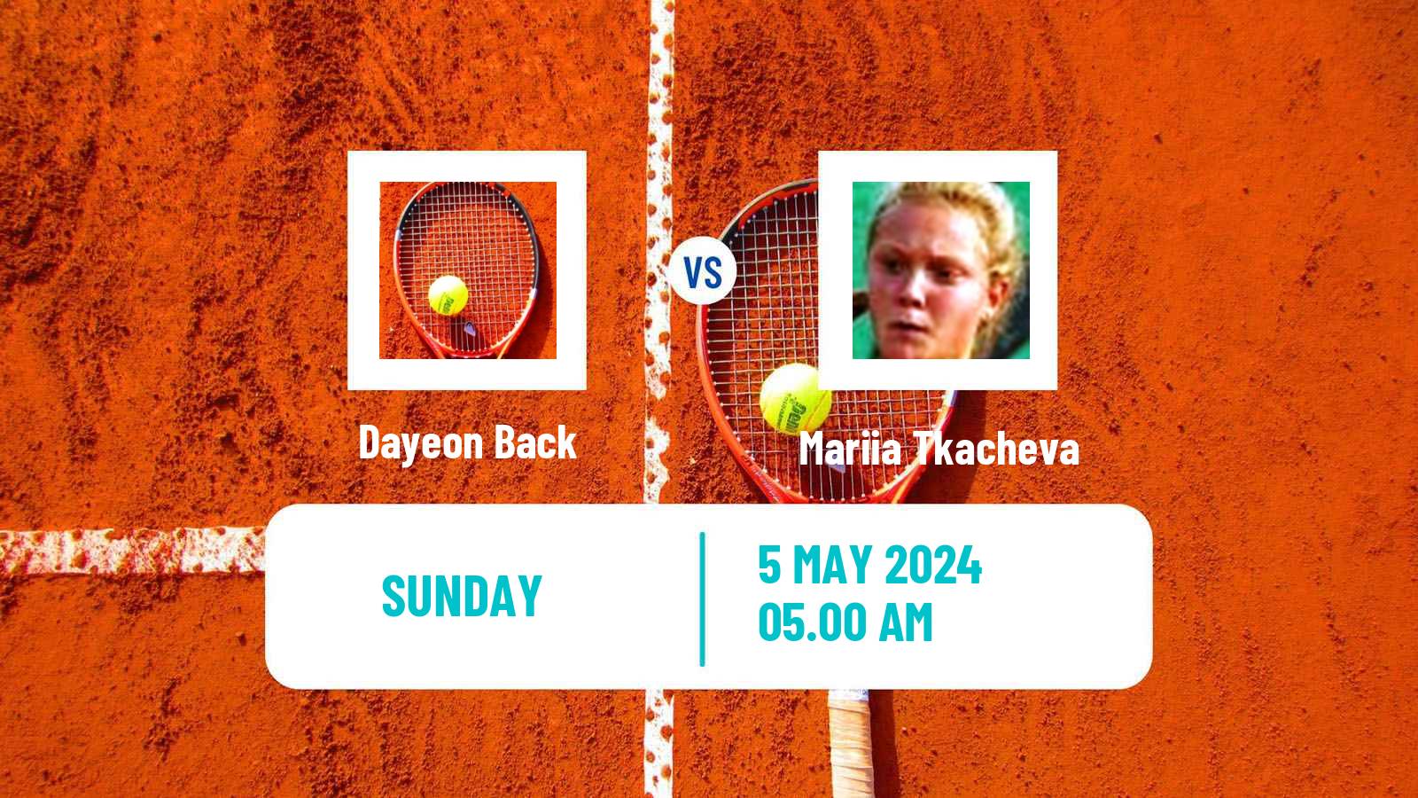 Tennis ITF W15 Monastir 16 Women Dayeon Back - Mariia Tkacheva