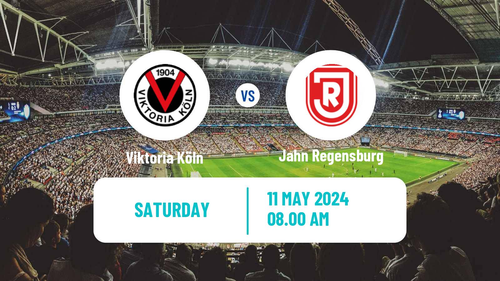 Soccer German 3 Bundesliga Viktoria Köln - Jahn Regensburg
