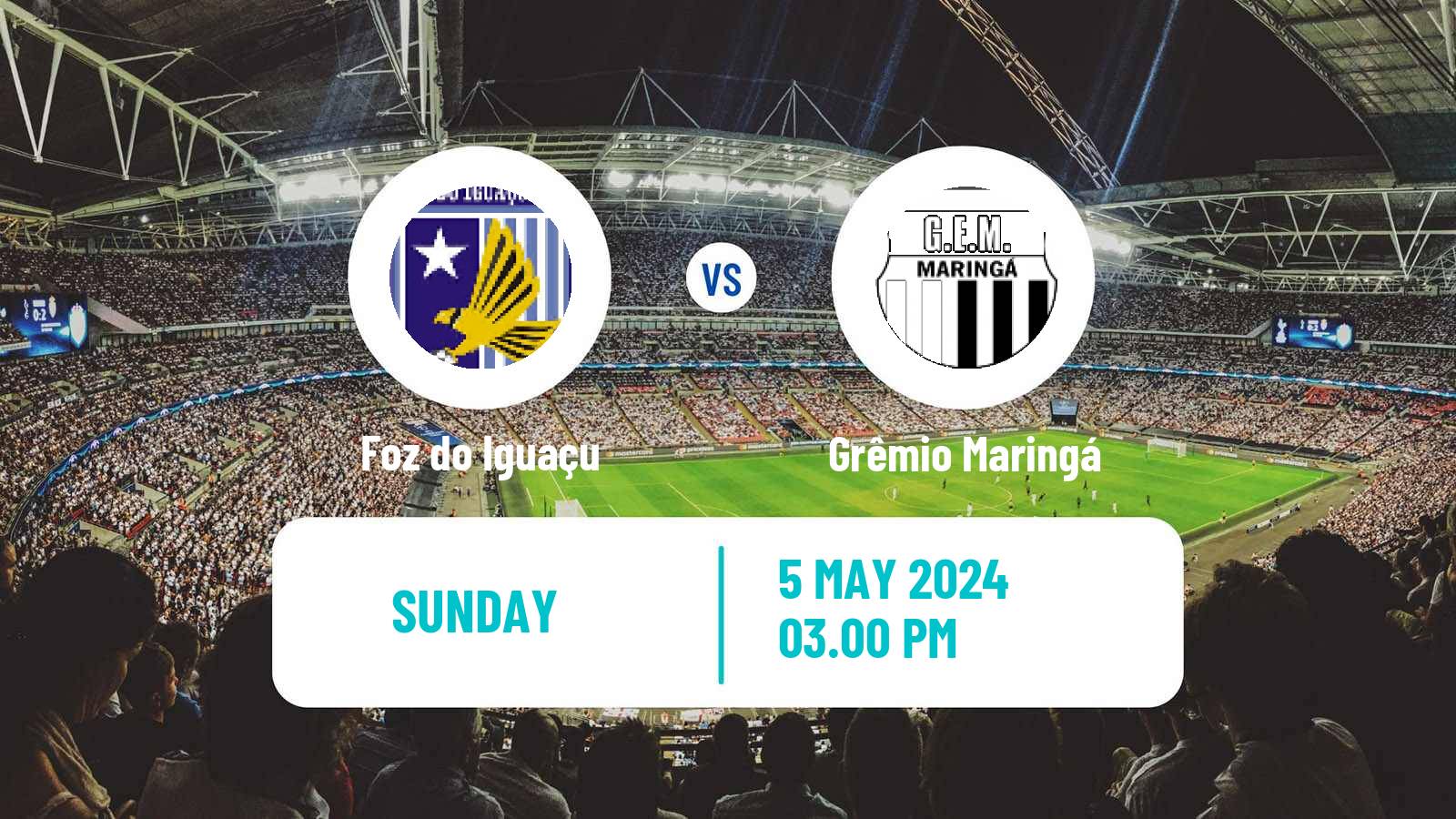 Soccer Brazilian Campeonato Paranaense 2 Foz do Iguaçu - Grêmio Maringá