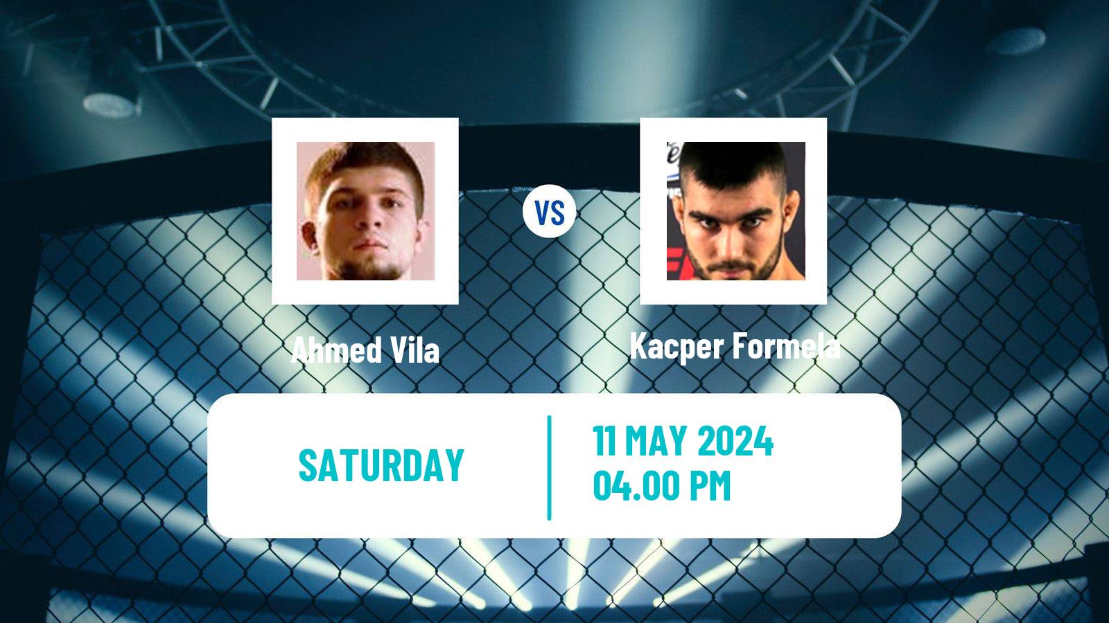MMA Featherweight Ksw Men Ahmed Vila - Kacper Formela