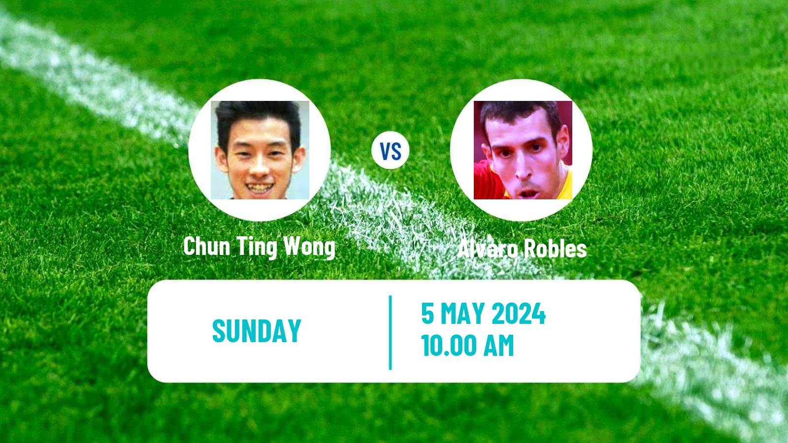 Table tennis Saudi Smash Men Chun Ting Wong - Alvaro Robles
