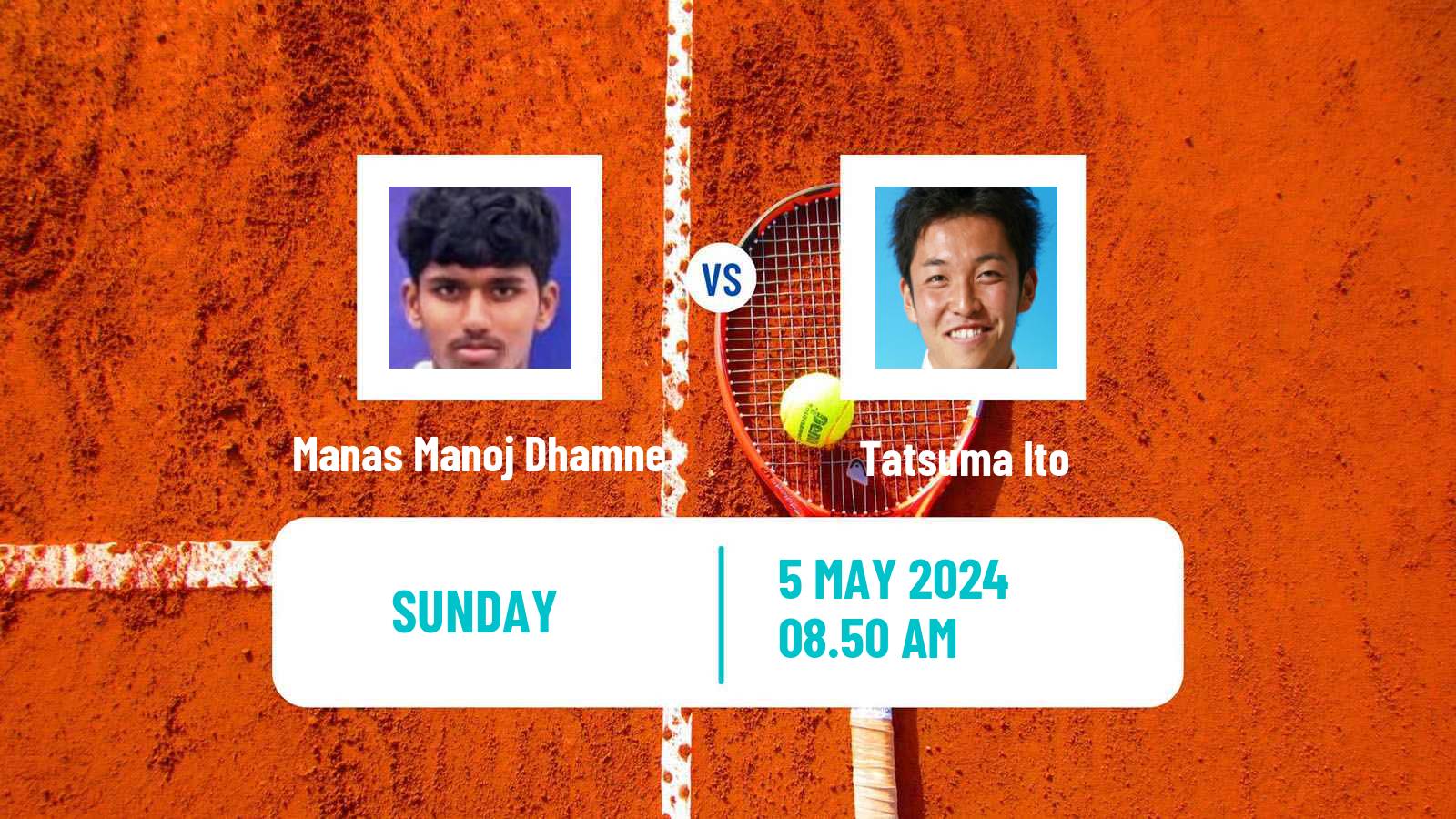 Tennis Francavilla Challenger Men Manas Manoj Dhamne - Tatsuma Ito