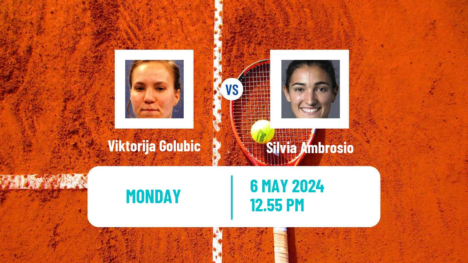 Tennis WTA Roma Viktorija Golubic - Silvia Ambrosio